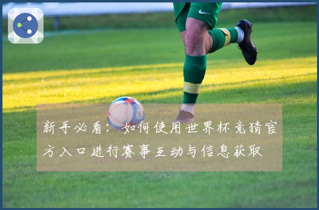 新手必看：如何使用世界杯竞猜官方入口进行赛事互动与信息获取